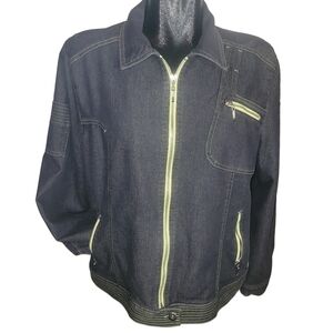 Conviction 90's Zip-Up Jean Style Jacket Size S